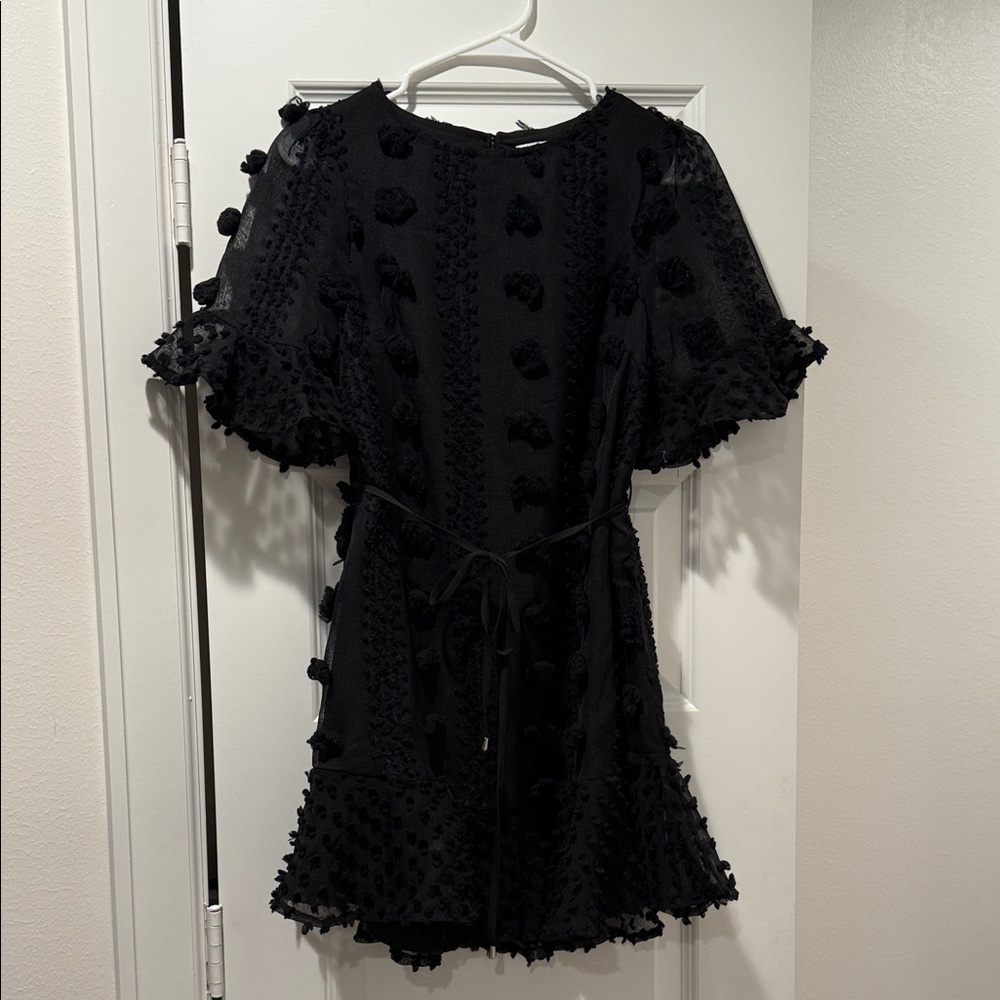 Hello Molly Black Textured Dress